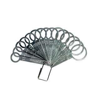 Juego Calibrador Argolla para UVA, 15 argollas 15 a 28mm incluye 17,5 metálico
