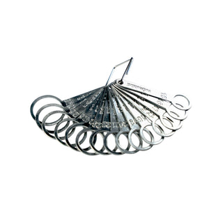 Juego Calibrador Argolla para UVA, 15 argollas 15 a 28mm incluye 17,5 metálico