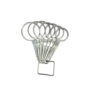 Juego Calibrador Argolla para Cerezas, metálico 7pcs  22 a 34mm